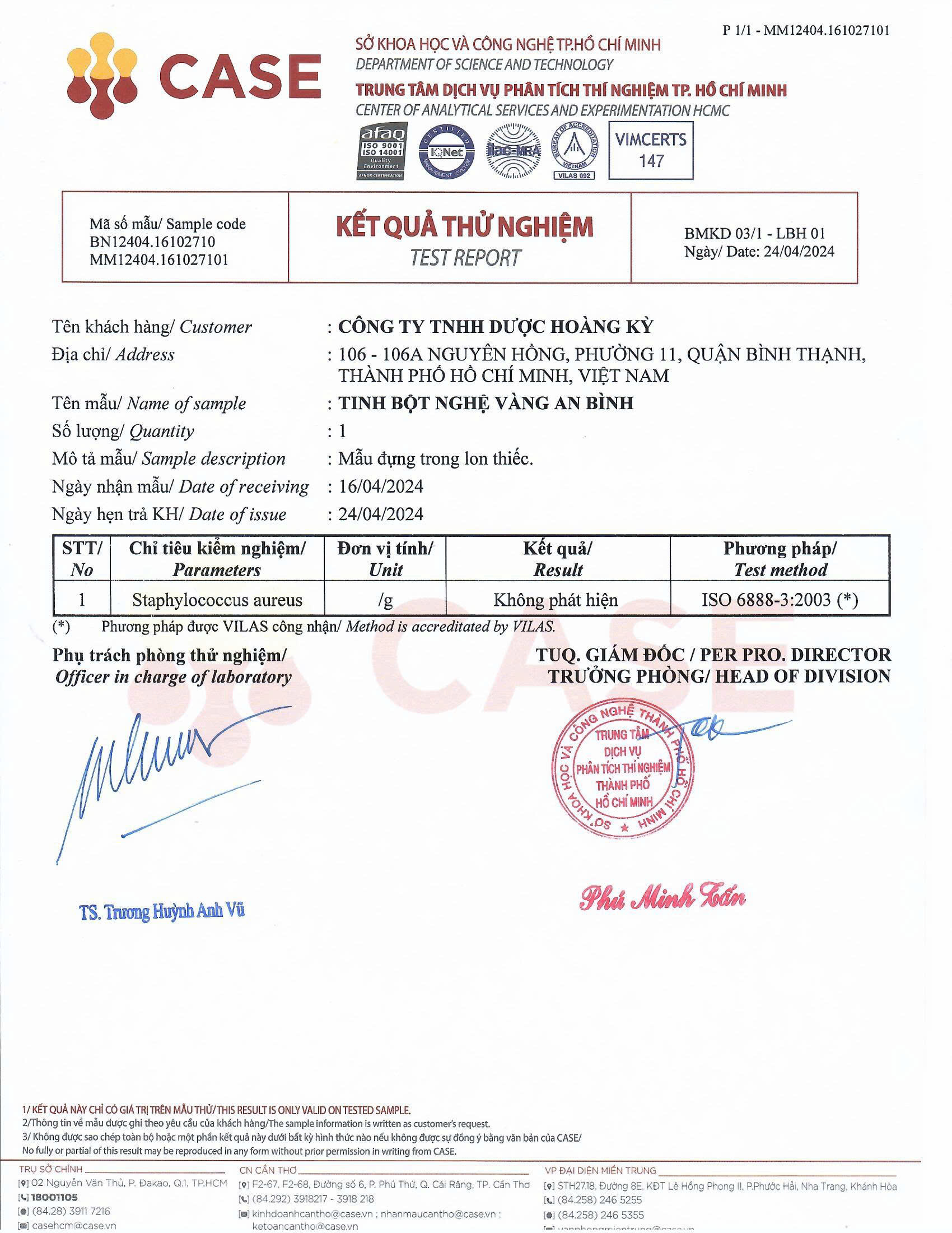  - Công Ty TNHH Dược Hoàng Kỳ